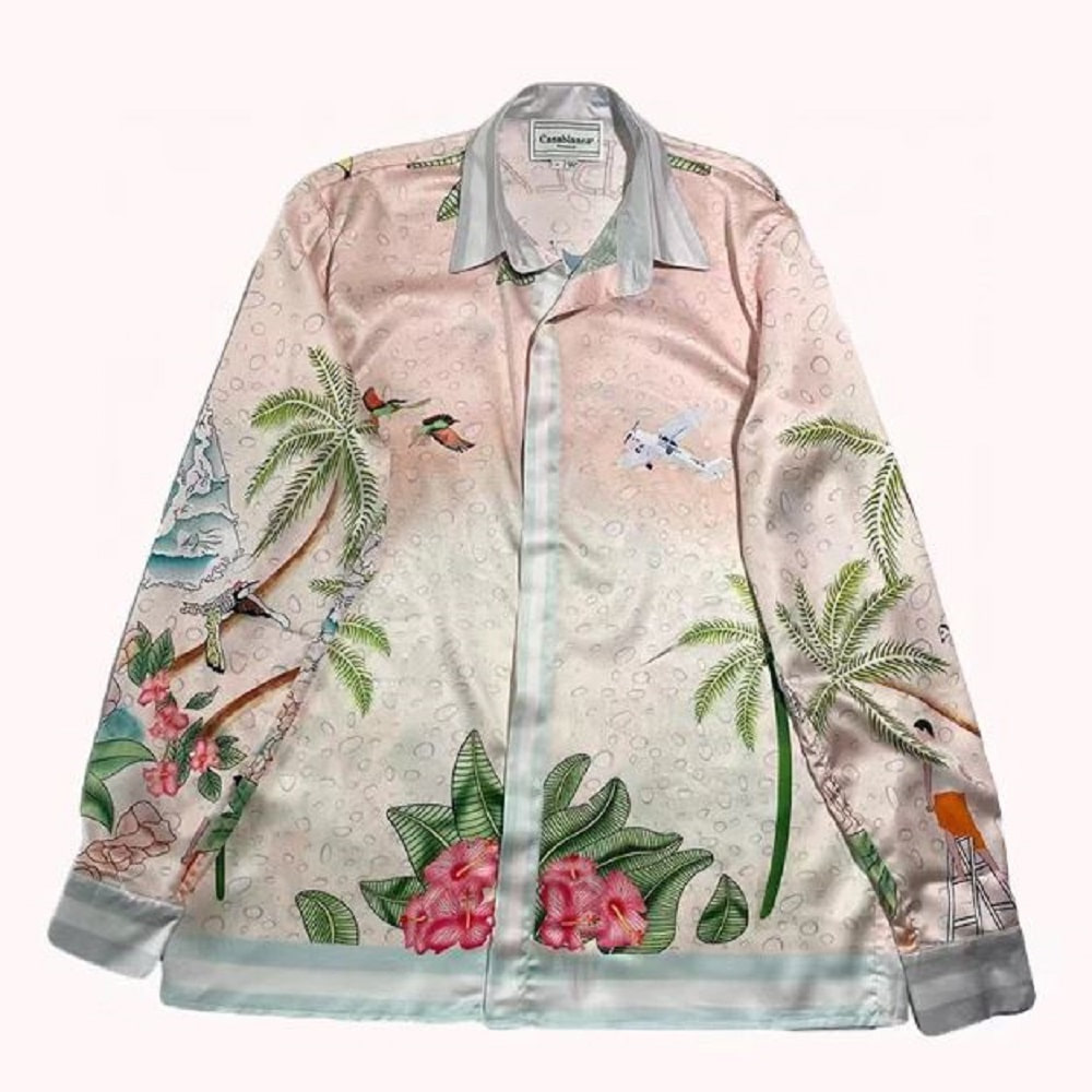 하이스트릿 카사블랑카 실크 셔츠 (단일) 초이스디자인,남녀공용쇼핑몰